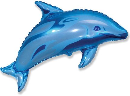 Ballon Delphin blau 35 cm