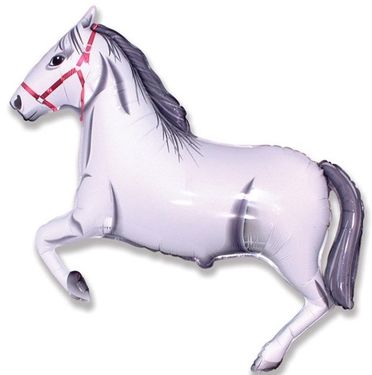 Ballon Pferd weiß 35 cm