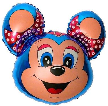 Ballon Minnie Maus blau 77 cm