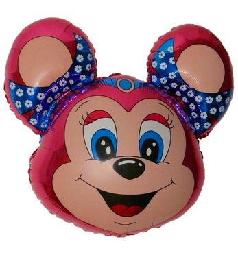 Ballon Minnie Maus rosa 77 cm