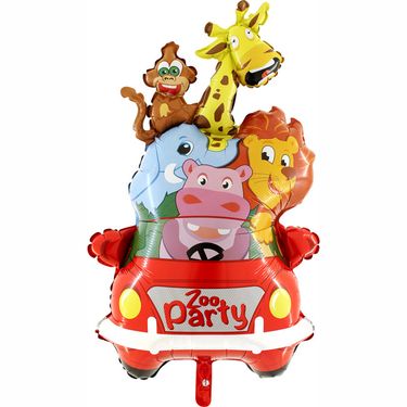Ballon Party Zoo Auto  87,5 cm