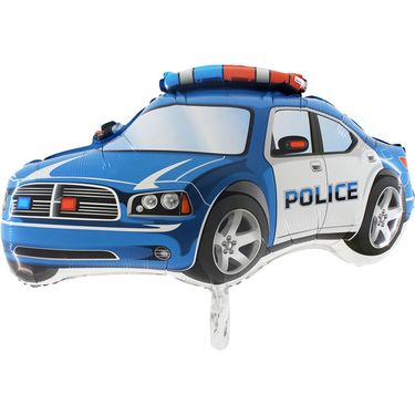 Ballon Polizeiauto blau 77,5 cm