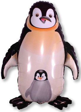 Ballon Pinguin schwarz 100 cm