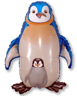 Ballon Pinguin blau 35 cm