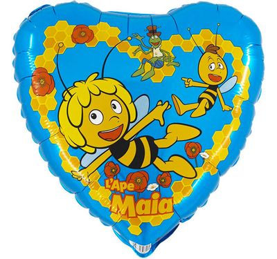 Ballon Biene Maya und Freunde blau 45 cm