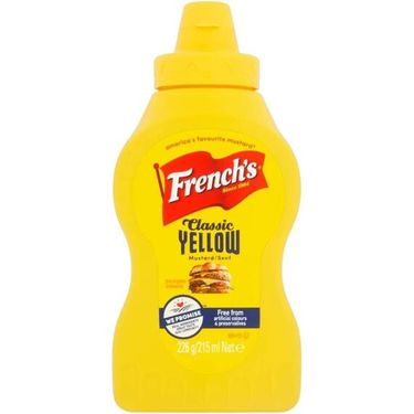 French classic yellow mustard 226 g