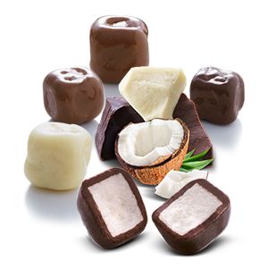 Kokosnuss in Schokolade 1000g FUNCORNICO