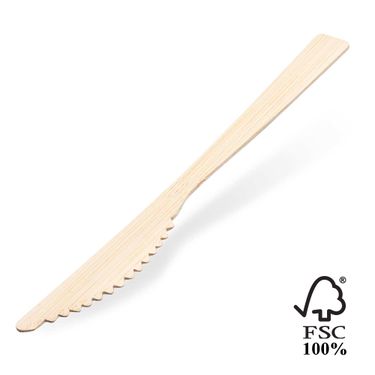 Messer 17 cm aus Bambus 100 Stück