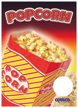 Plakat Popcorn-Tüte Preis A4