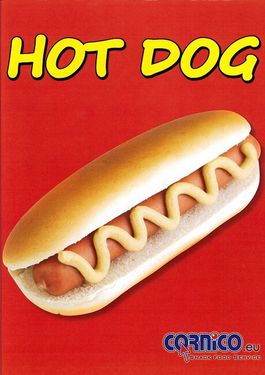 Plakat Hot Dog  A3