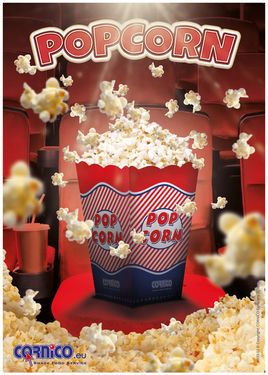 Plakat Popcorn-Schachtel A2