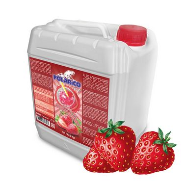 Sirup POLARiCO Erdbeere 5 L auf Eis slush