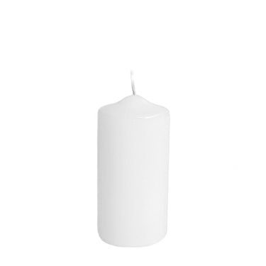 Zylindrische Kerzen 50 × 100 mm Weiß 4 Stk