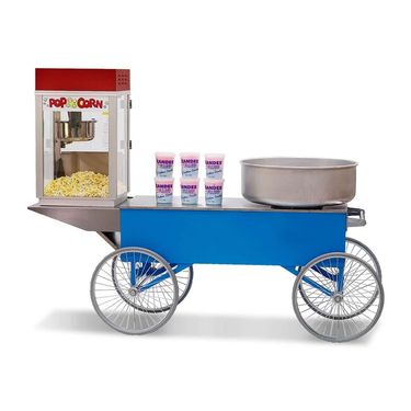 Zuckerwatte- und Popcornwagen